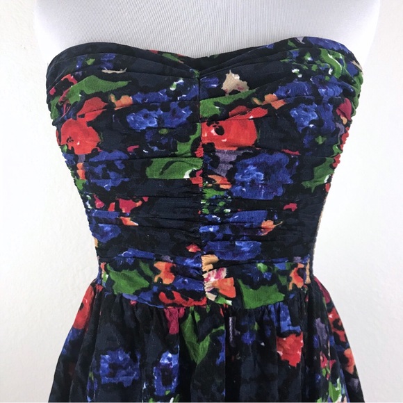 Anthro HD in Paris Paca Dress Floral Smocked 2 - Picture 4 of 7